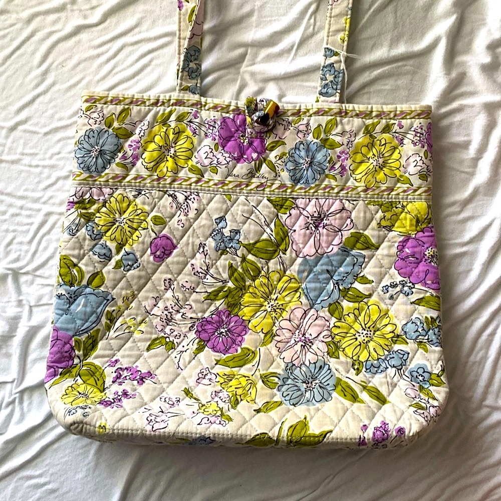 Vera Bradley purple blue green floral bag
